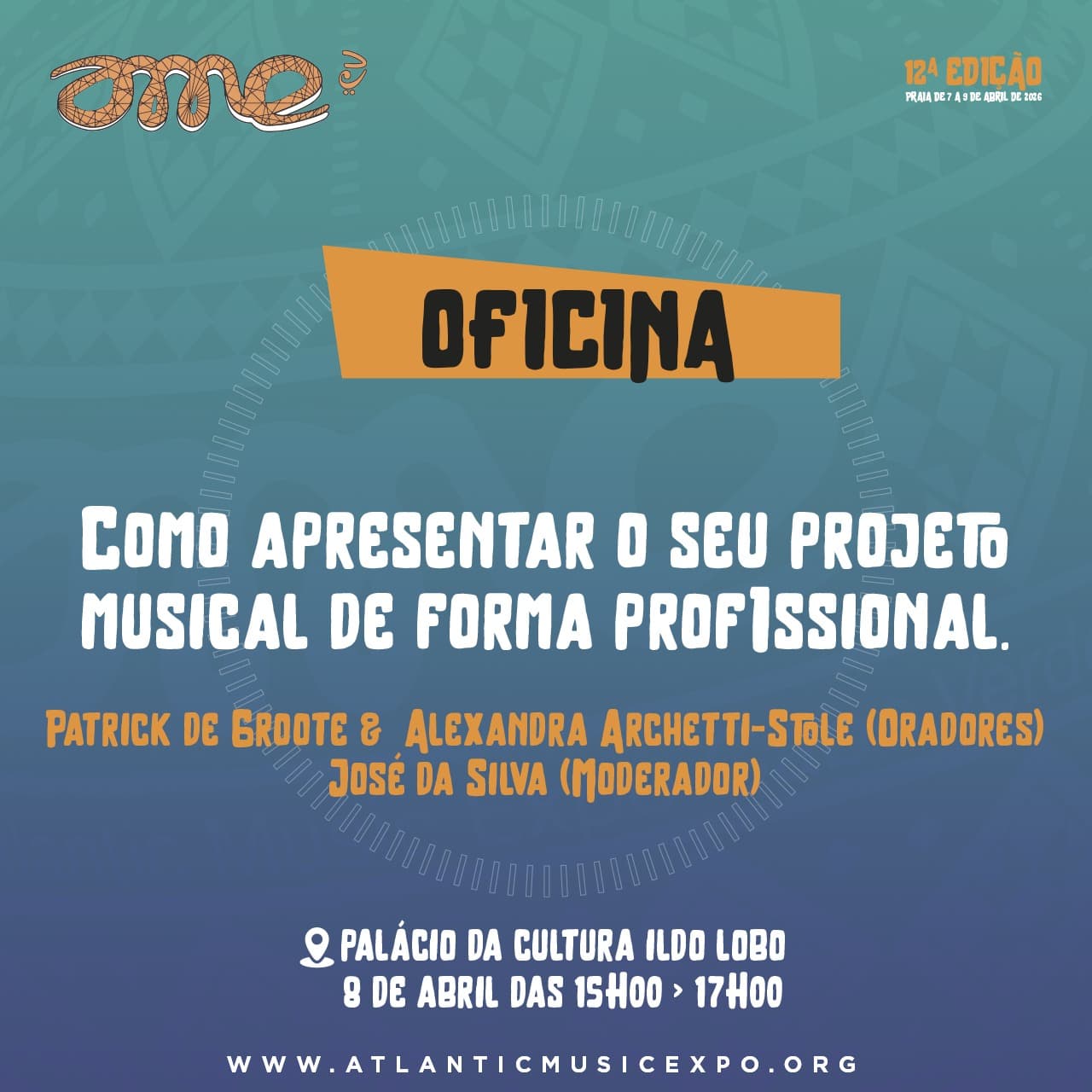 Oficina: Como apresentar o seu projeto musical de forma profissional.